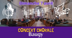 CONCERT CHORALES A L&#039;EGLISE DE BAUGY
