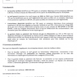 Aides TPE et PME - Coût de l&#039;énergie