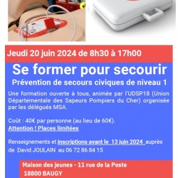 INSCRIVEZ-VOUS A UNE SESSION DE SECOURISME ... IL RESTE DES PLACES
