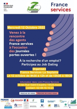 Portes ouvertes France Services de La Septaine | 12 octobre 2022