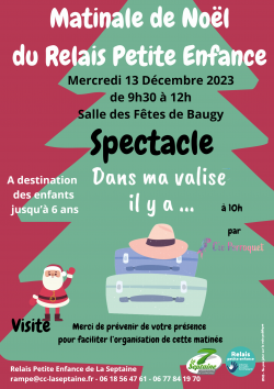 Matinale de Noël Relais Petite Enfance `| 13 décembre 2023