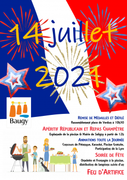 Festivités du 14 juillet à Baugy