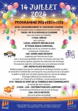 Festivités 14 juillet -