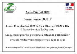 Permanence DGFIP pour les avis d'impôts 2022