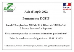 Permanence DGFIP pour les avis d&#039;impôts 2022