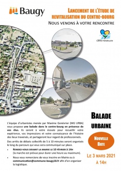 Balade urbaine centre bourg reportée