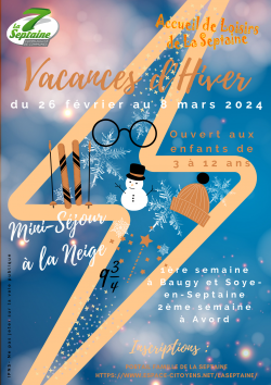 Accueils de loisirs de La Septaine - vacances Hiver 2024