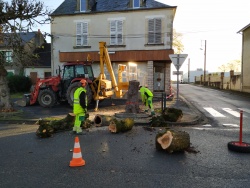 Changement de décor au centre bourg de Baugy