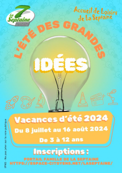 Centre de loisirs été 2024