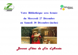 Fermeture de la bibliothèque