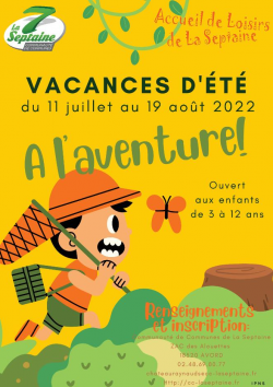 Accueil de Loisirs de La Septaine Vacances d&#039;été 2022