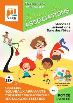 FETE DES ASSOCIATIONS - SAMEDI 3 SEPTEMBRE - ATTENTION CHANGEMENT DE LIEU