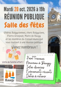 Réunion publique 20 octobre 2026