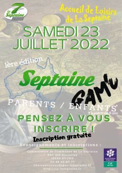 Septaine Game 1ère édition | 23 juillet 2022