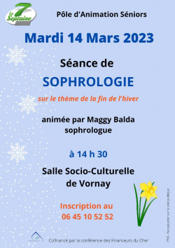 Atelier Sophrologie 14 mars 2023