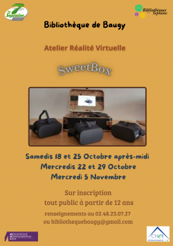 Atelier réalité virtuelle | Bibliothèque de BAUGY