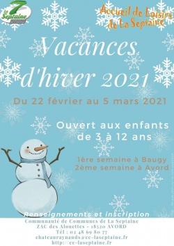 Accueil de loisirs de La Septaine vacances d'hiver