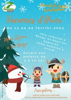 Accueil de Loisirs de La Septaine Vacances d'Hiver 2023