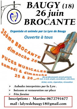 Inscriptions à la BROCANTE de Baugy