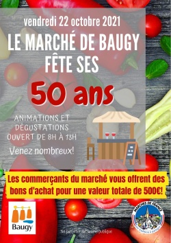 Prenez une photo des 50 ans du marché de Baugy et recevez un prix !