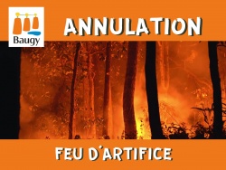 ANNULATION FEU D&#039;ARTIFICE DE LA FÊTE NATIONALE
