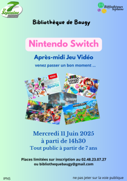 Atelier jeux vidéos 11 juin 2025