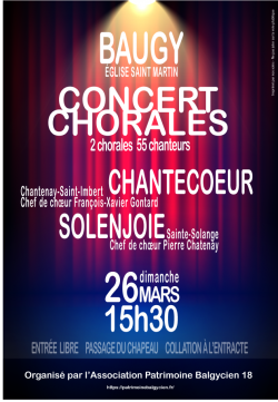 CONCERT CHORALES | 26 Mars 2023