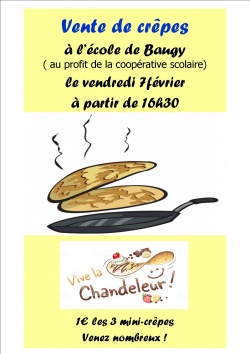 C&#039;est la chandeleur... faites sauter les crêpes... à l&#039;école