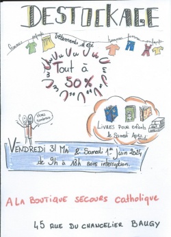 Grand déstockage de vêtements d'été à la boutique solidaire "Côté Coeur, côté Fringues"