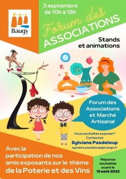 Forum des associations et marché artisanal le 3 septembre