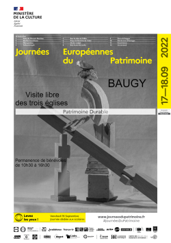 Journées Européennes du Patrimoine 17 et 18 septembre 2022