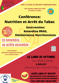 Conférence Nutrition et Arrêt du Tabac