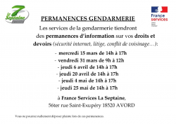 PERMANENCE GENDARMERIE