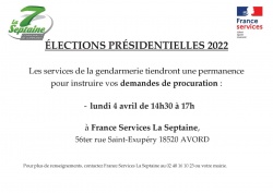 Permanence procurations pour les élections présidentielles