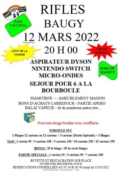 Rifles Amicale des écoles de BAUGY - 12 mars 2022
