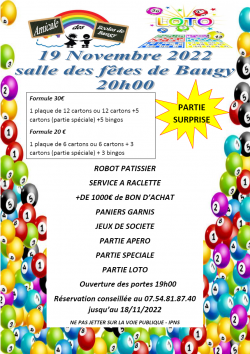 Rifles de l'Amicale des écoles de Baugy 19 novembre 2022