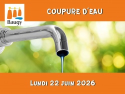 INFORMATION – COUPURE D'EAU