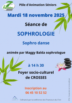 Atelier sophrologie 18 novembre | Pôle d&#039;Animation Séniors