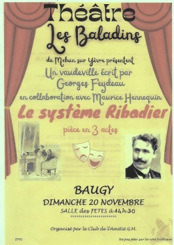 Théâtre les Baladins 20 novembre