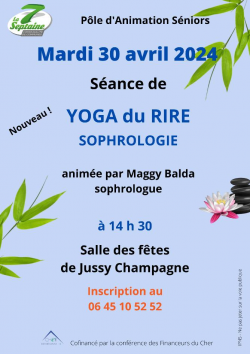 YOGA DU RIRE | SOPHROLOGIE | 30 AVRIL 2024