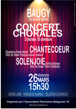 Concert Chorales à l&#039;Église de Baugy